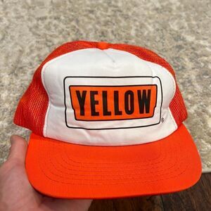 Vintage 80s "Yellow" Freight Trucking Co. Trucker-Style Orange NOS NWOT